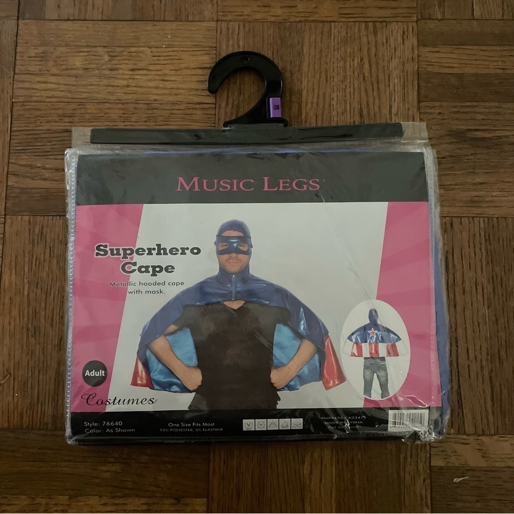 Halloween costume, superhero cape